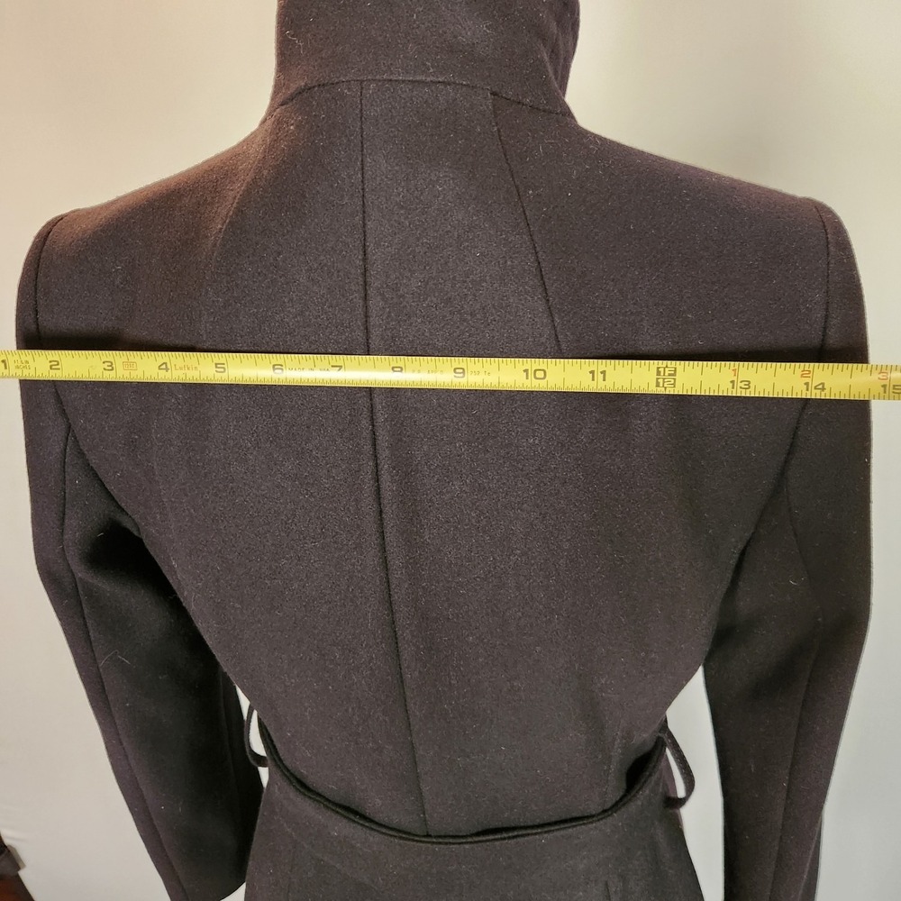 Ted Baker Black Celebrating 50 Years Belted Wool Trench Coat Size 1 XS - Picture 7 of 14